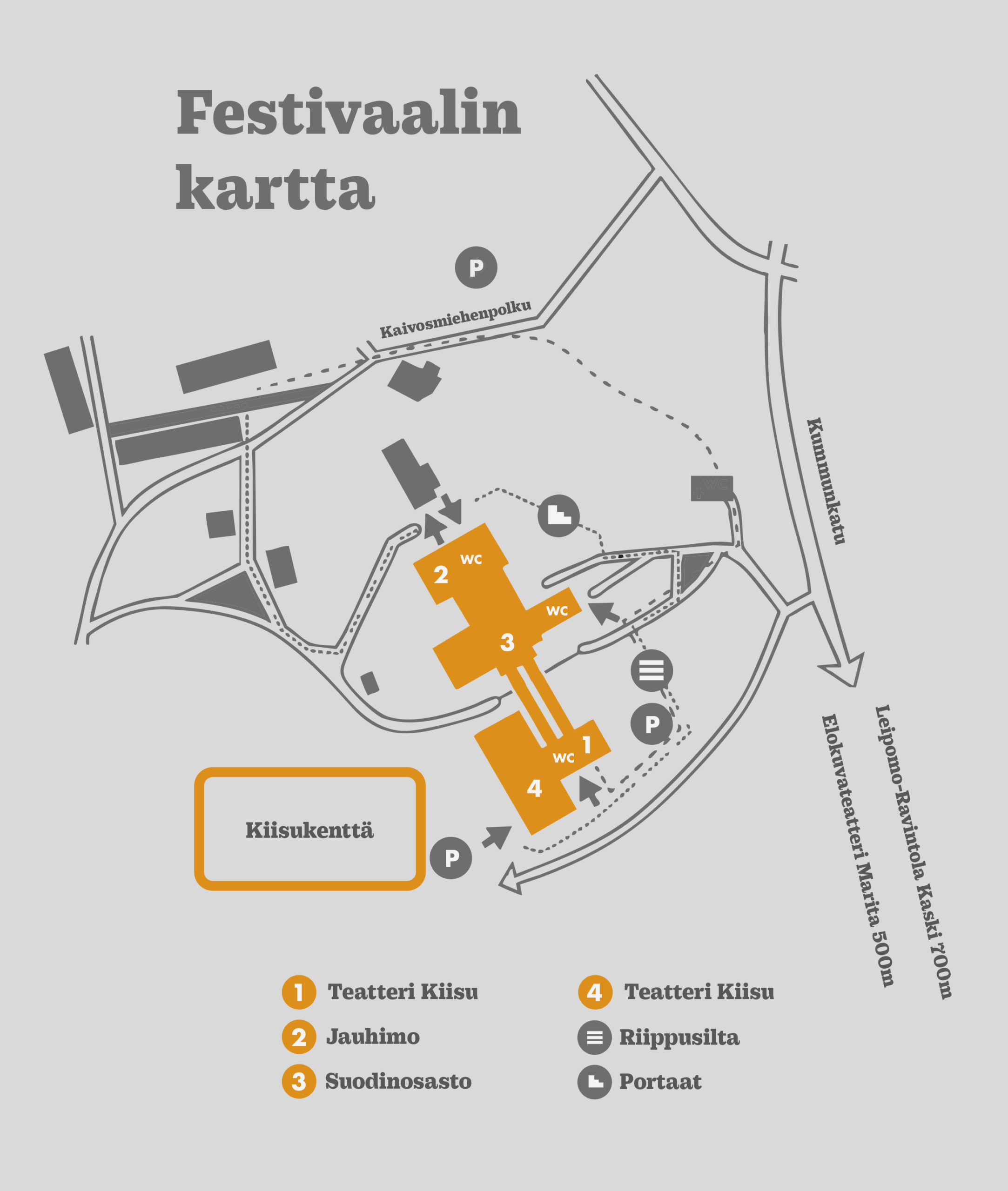 Kaivosfestivaalin kartta